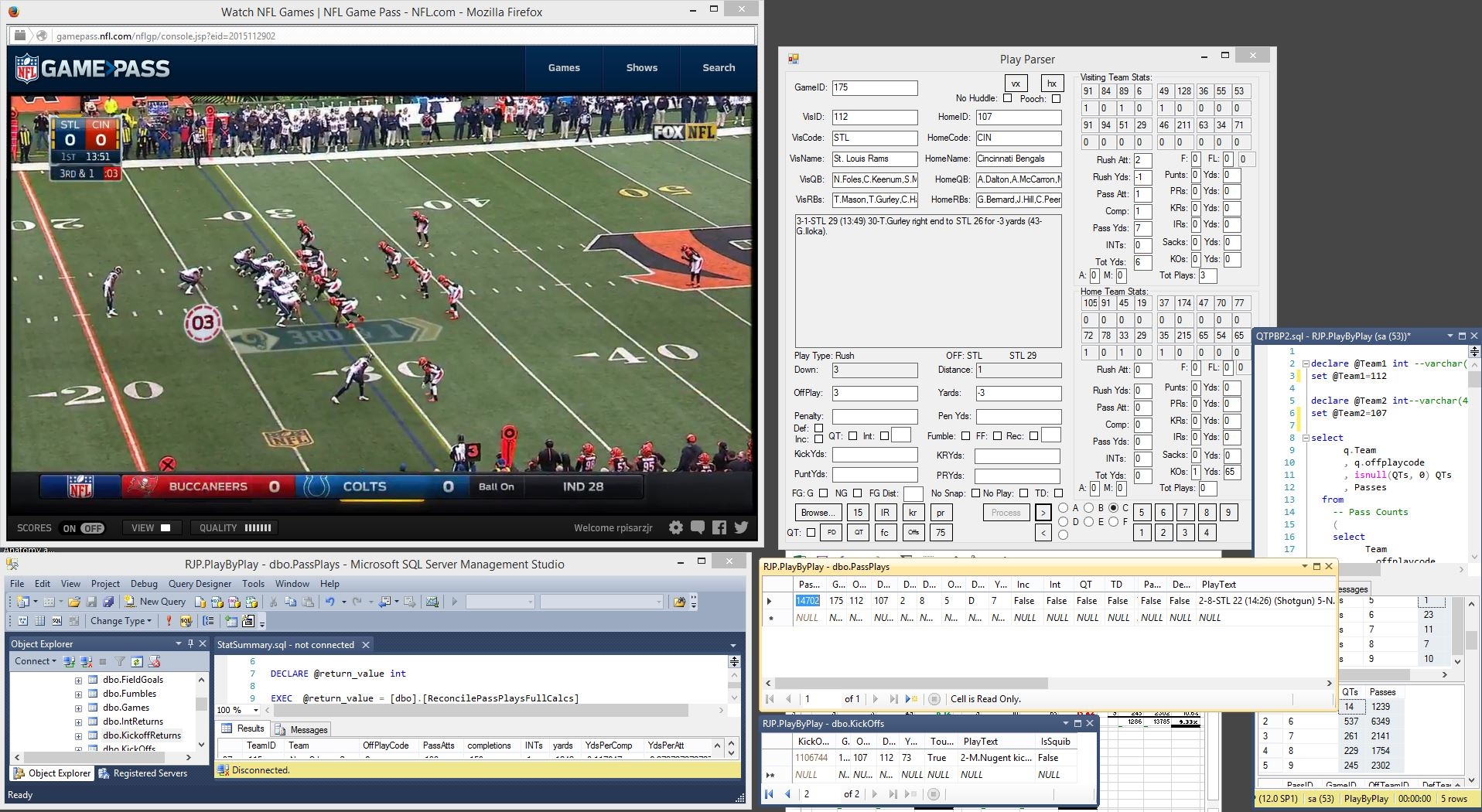 nfl play by play data player